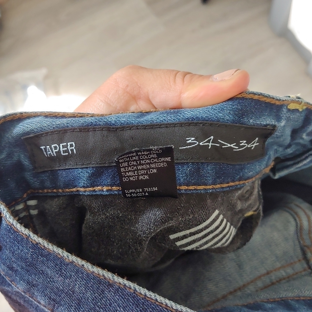 William Rast 100% Cotton Taper Blue Jeans 34 x 34 - Picture 11 of 12